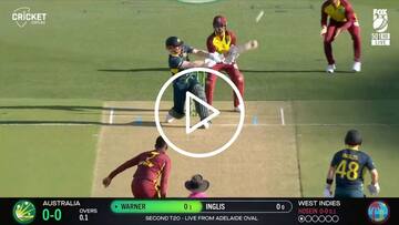 [Watch] David Warner Gets Off The Mark With Reverse-Scoop Six Off Akeal Hosein